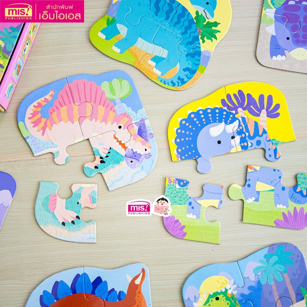 จิ๊กซอว์พร้อมหนังสือสำหรับเด็ก จิ๊กซอว์ 3 ภาษาพร้อมหนังสือ 1 เล่ม ของเล่นเสริมพัฒนาการ - รูปที่ 2