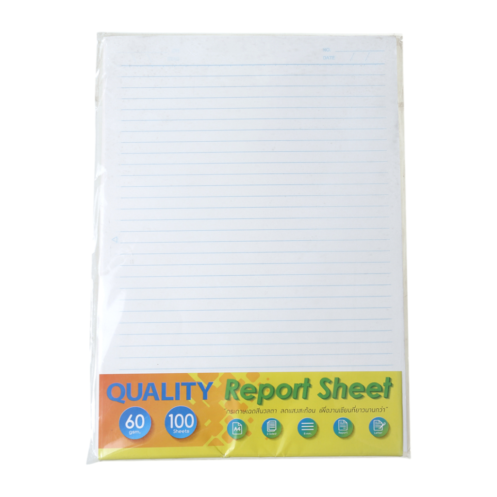 QUALITY กระดาษรายงาน A4 60 แกรม 100 แผ่น