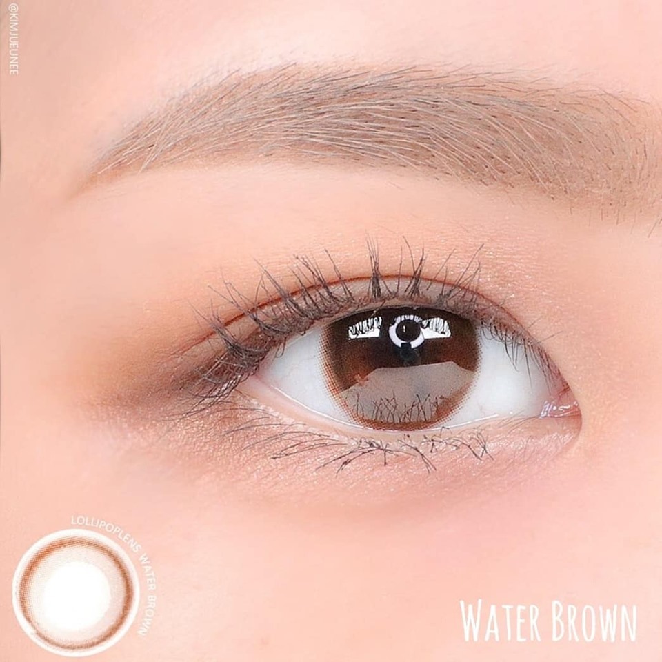 คอนแทคเลนส์ Lollipop รุ่น Water Brown/Black 0.00 ถึง -10.00