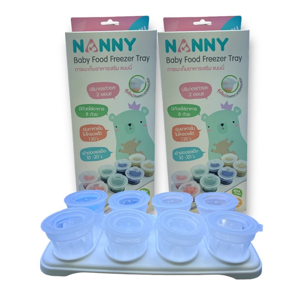 Nanny baby cup ขนาด 2 oz. 8 กล่องฝากลม รหัส S8-N2101Q ( 1 แพ็ค )