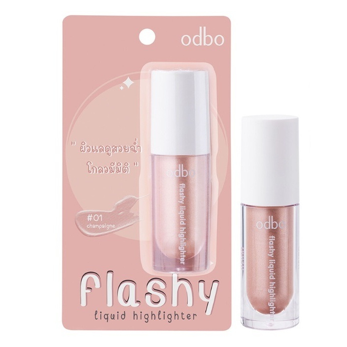 Odbo Flashy Liquid Highlighter 4 g.#OD1311 : โอดีบีโอ แฟลชชี่ ลิควิด ไฮไลท์เตอร์ ไฮไลท์