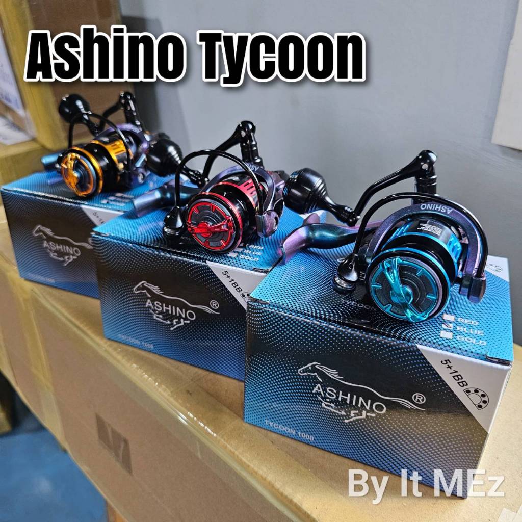ของแท้ ราคาถูก ❗❗ รอกตกปลา รอกสปิน Ashino Tycoon รุ่นใหม่ Spinning Reel