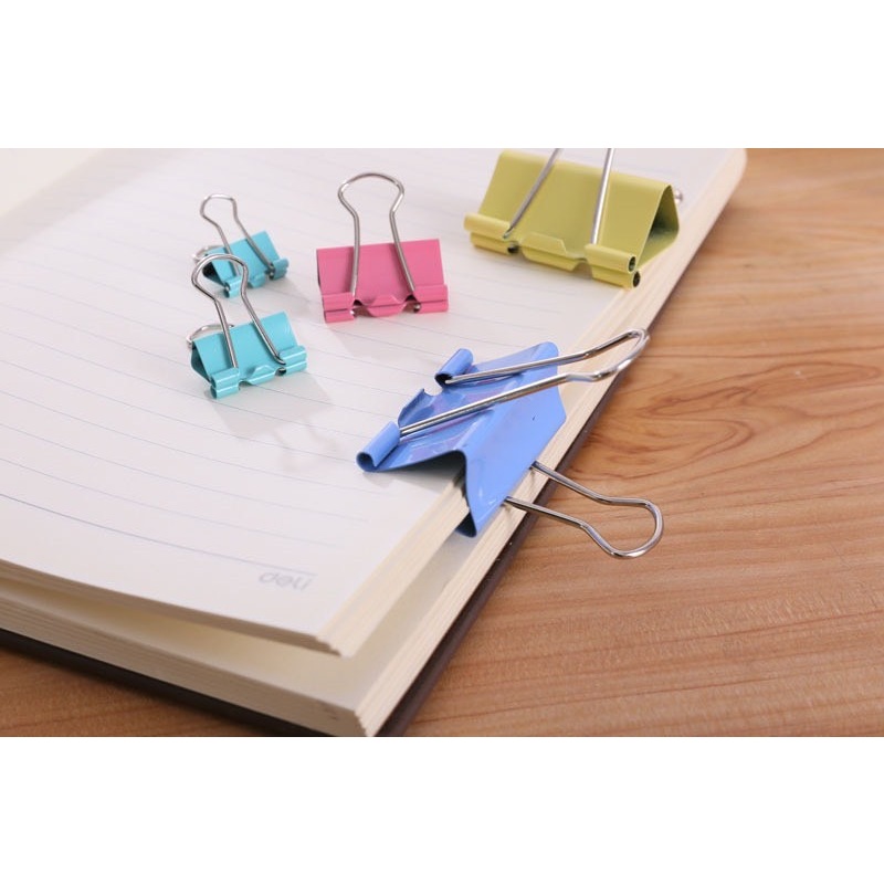 คลิปหนีบกระดาษ  🔥ถูกที่สุด🔥 แบบยกกล่อง คลิปหนีบสีหวาน ตัวหนีบกระดาษ ที่หนีบกระดาษ แฟนซี binder clip พร้อมส่ง - รูปที่ 5