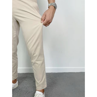 กางเกงขาเต่อผ้าชิโน่ Chino เนื้อผ้า Cotton Premium ผ้ายืดเบาสบาย ความยาว 35“ ทรงกระบอกเล็ก