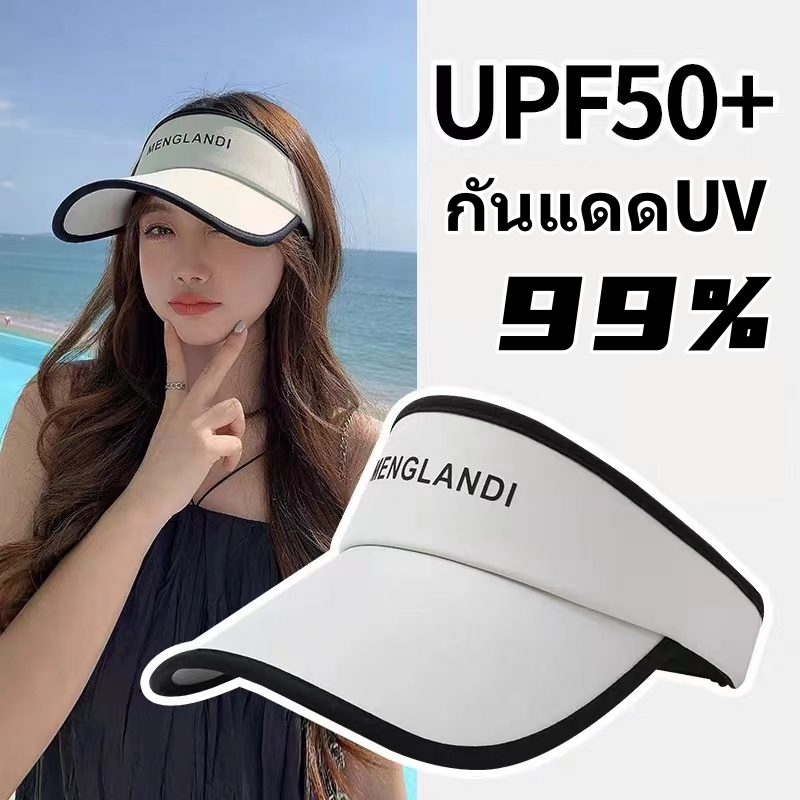 MENGLANDI หมวกครึ่งใบ กันแดดUVได้ หมวกแก็ป กีฬา