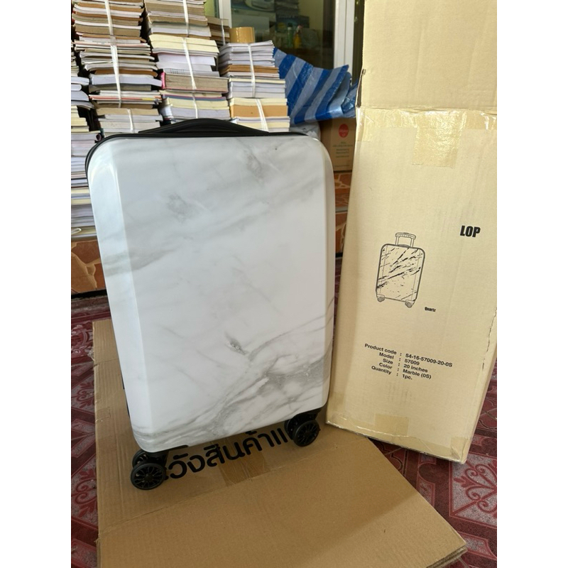 กระเป๋าเดินทางล้อลาก CAGGIONI 20 นิ้ว สี Marble ของพรีเมี่ยม citibank พร้อมส่ง