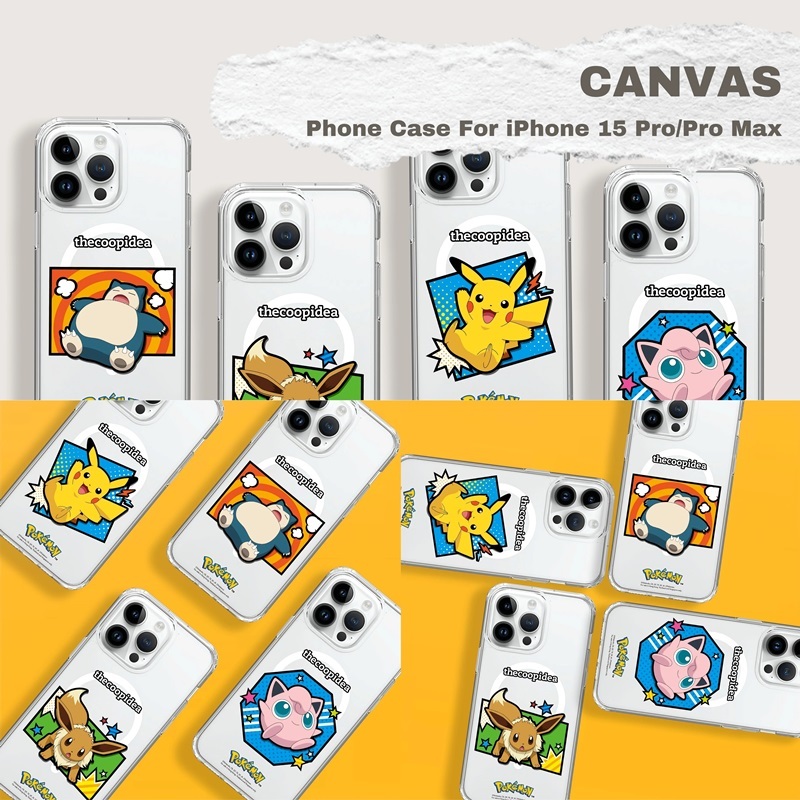 Thecoopidea Canvas Pokémon Case For iPhone 15 Pro Max