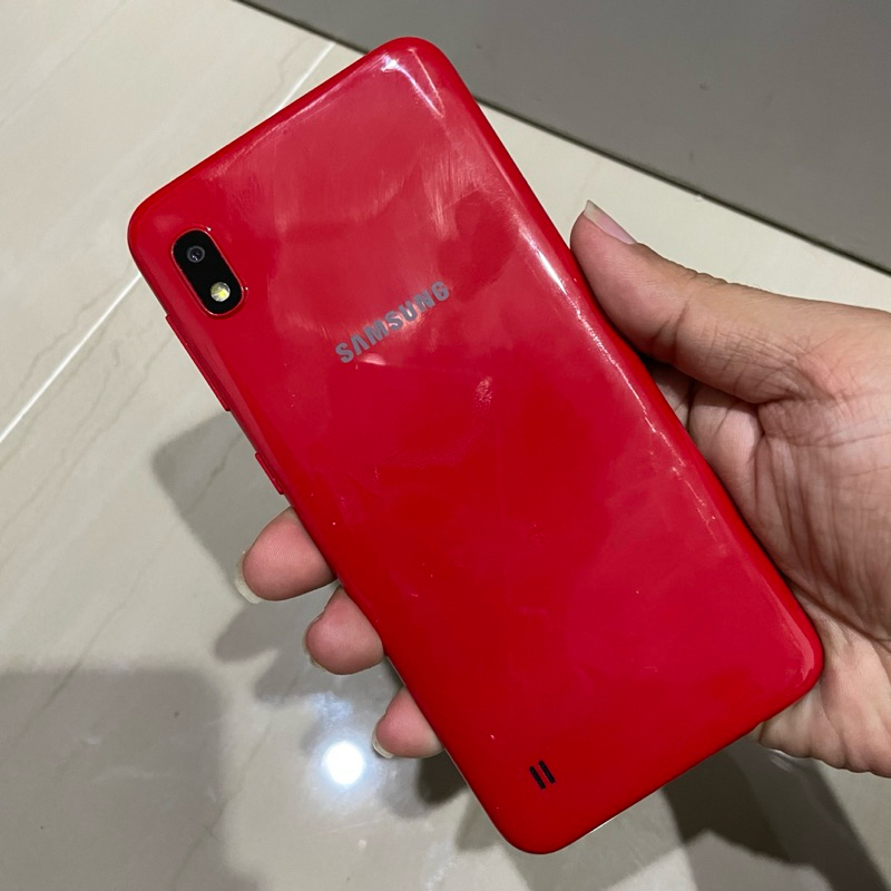 Samsung A10 มือสอง เครื่องไทย สีแดง สภาพสวย แถมชุดชาร์จ