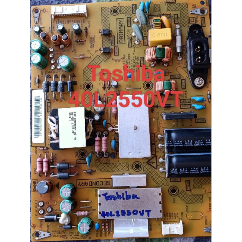 บอร์ดเพาเวอร์ซัพพลายทีวี toshiba รุ่น40L2550VT