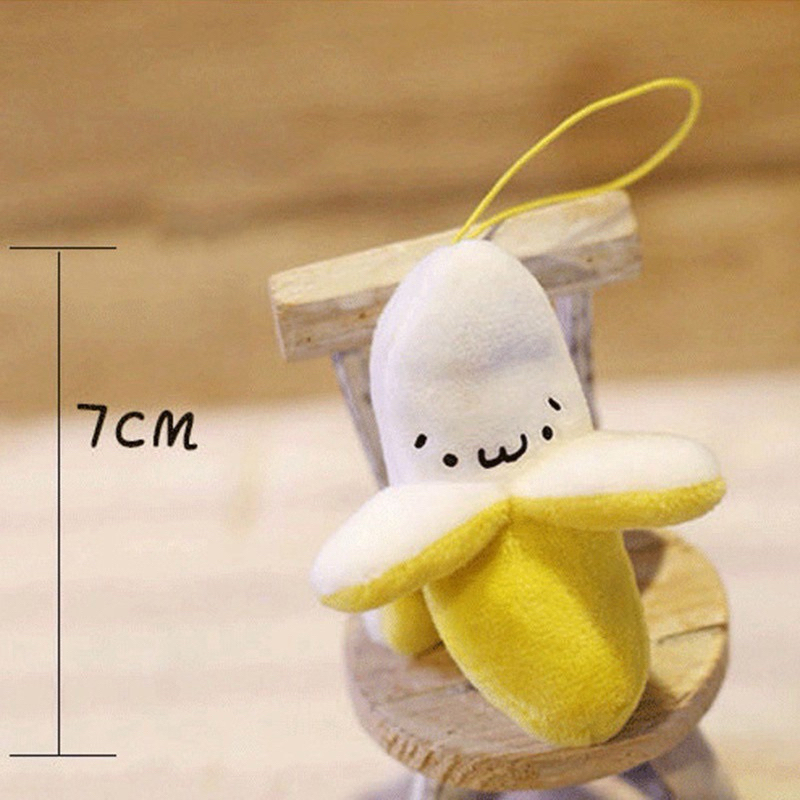 ตุ๊กตากล้วย พวงกุญแจกล้วยย น่ารักก พร้อมส่งจากไทย ราคาถูก
