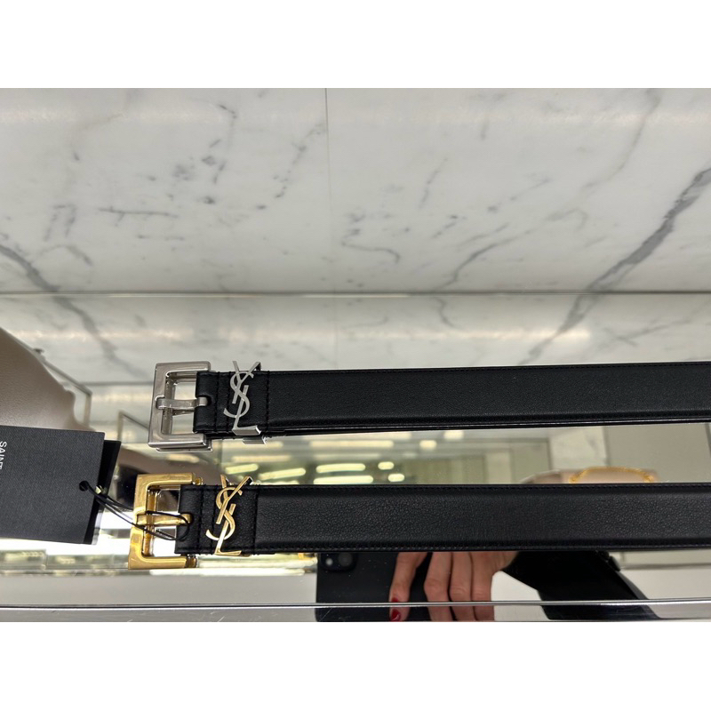 ⭐️New! Ysl Belt 3 cm size 70/75/80/85 (❗️เช็คสต็อคก่อนสั่งอีกทีนะคะ📲) - รูปที่ 2