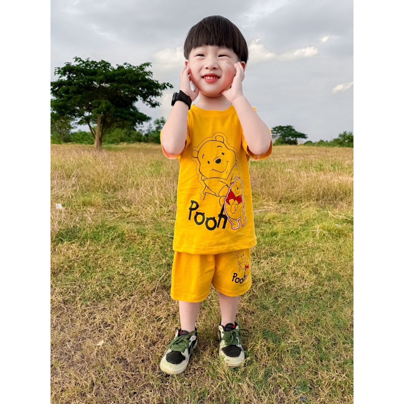 ชุดเซ็ทรุ่นสีพื้น เสื้อแขนสั้น+กางเกงขาสั้น ชุดเด็ก ลายซุปเปอร์ฮีโร่ ผ้าCotton100% - รูปที่ 5