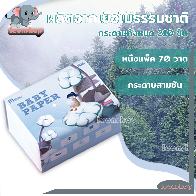 ทิชชู่ ทำความสะอาดกระดาษ เหนียวนุ่มราคาถูกและคุณภาพดี 1PCS