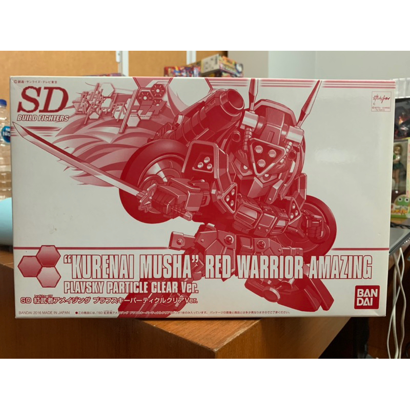 p-bandai SDBF KURENAI MUSHA RED WARRIOR AMAZING - PLAVSKY PARTICLE CLEAR Ver. ใหม่ hg build fighters