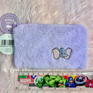 พร้อมส่ง กระเป๋าหูรูด กระเป๋ามีซิปมีขนนุ่มนิ่ม ลายการ์ตูนดิสนีย์ Disney Fluffy bag ลิขสิทธิ์เเท้ หิ้วจากญี่ปุ่น🇯🇵