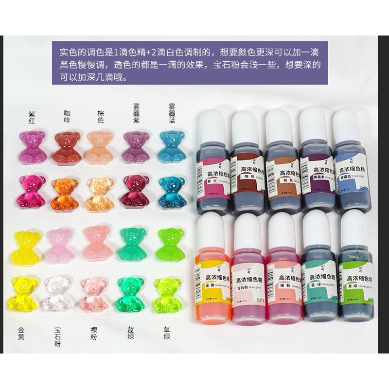 Epoxy resin สีผสม สีย้อม สีใส สีทึบ สีเข้ม ผสมได้ทั้ง Epoxy และ UV