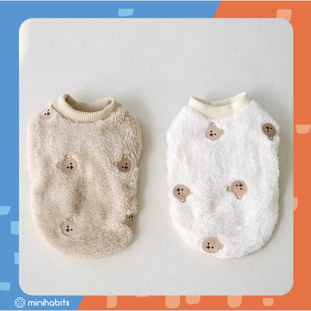 [ พร้อมส่ง] ชุดกันหนาวสัตว์เลี้ยง Fluffy Baloo Cloth เสื้อแมว หมา สุนัข เสื้อผ้าสัตว์เลี้ยง
