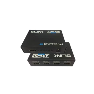 Glink GLSP-013 HDMI Splitter 1 out 4 กล่องแปลงสัญญาณภาพ สำหรับแยกจอ ของแท้ ประกันศูนย์ 1ปี
