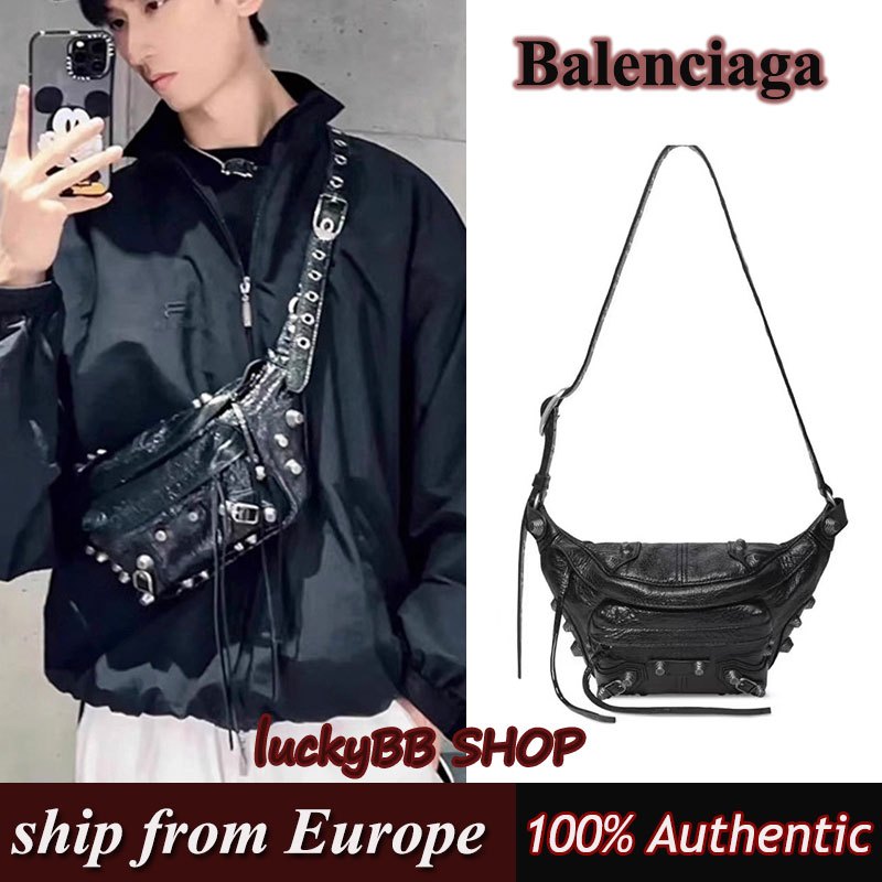Balenciaga หีบห่อ กระเป๋าเอวของแท้100%