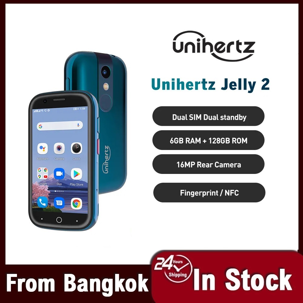 Unihertz Jelly 2 Mini 4G Mobile Phone Android 10 6GB 128GB Cellphone Helio P60 Octa Core Smartphone 16MP Camera Dual SIM