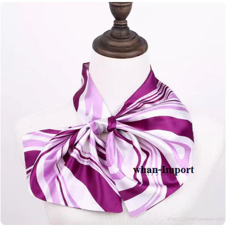 ผ้าพันคอยูนิฟอร์ม ผ้าพันคอสำเร็จรูป ผ้าไหมซาติน(พร้อมส่ง)