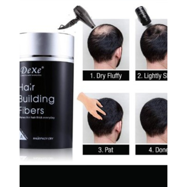 Dexe Hair buiiding fibers ผงไฟเบอร์เพิ่มวอลุ่มของผม
