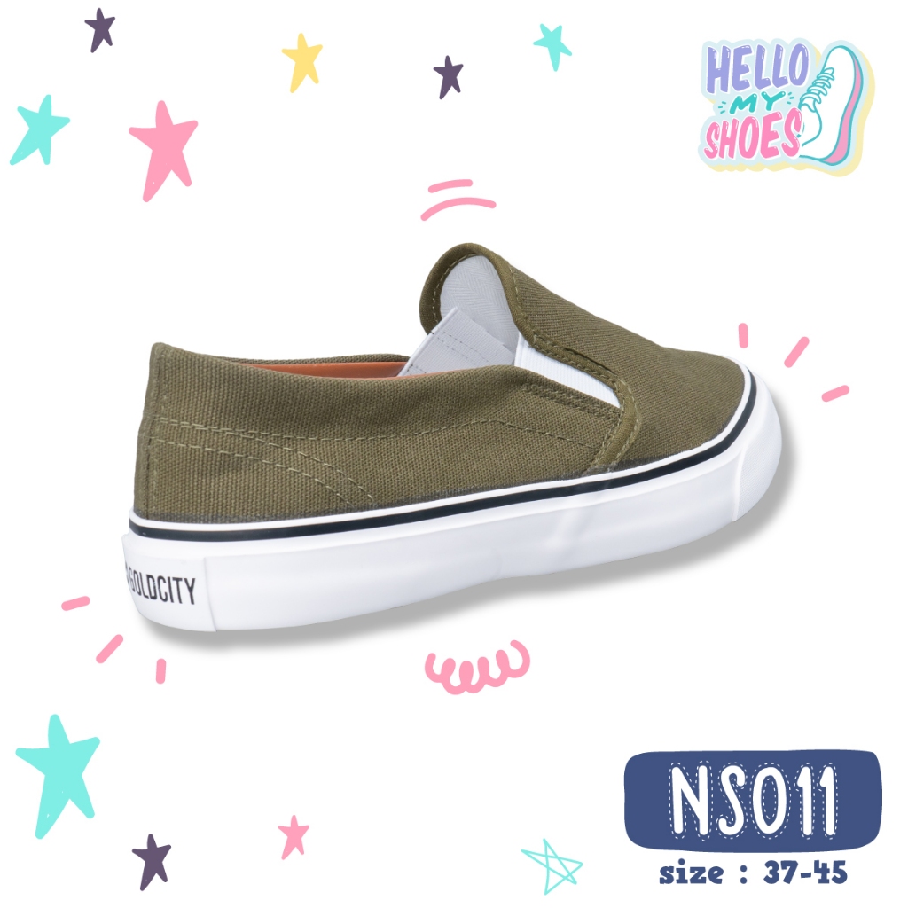 รองเท้าสลิปออน พื้นยางพารากันลื่น รุ่น NS011 สินค้าตรงปก จัดส่งไว แท้100%