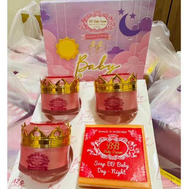 เซตครีมบีบีเบบี้ครีม (ขนาด12กรัม) BB BABY CREAM