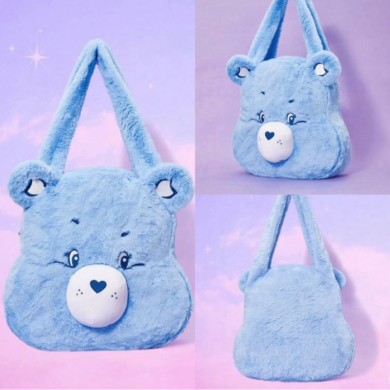 (พร้อมส่ง) กระเป๋าแคร์แบร์ Care Bears ของแท้ สีฟ้า