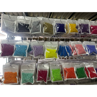 ลูกปัดเม็ดทรายยี่ห้อKขนาด4มิล70กรัมงานdiy