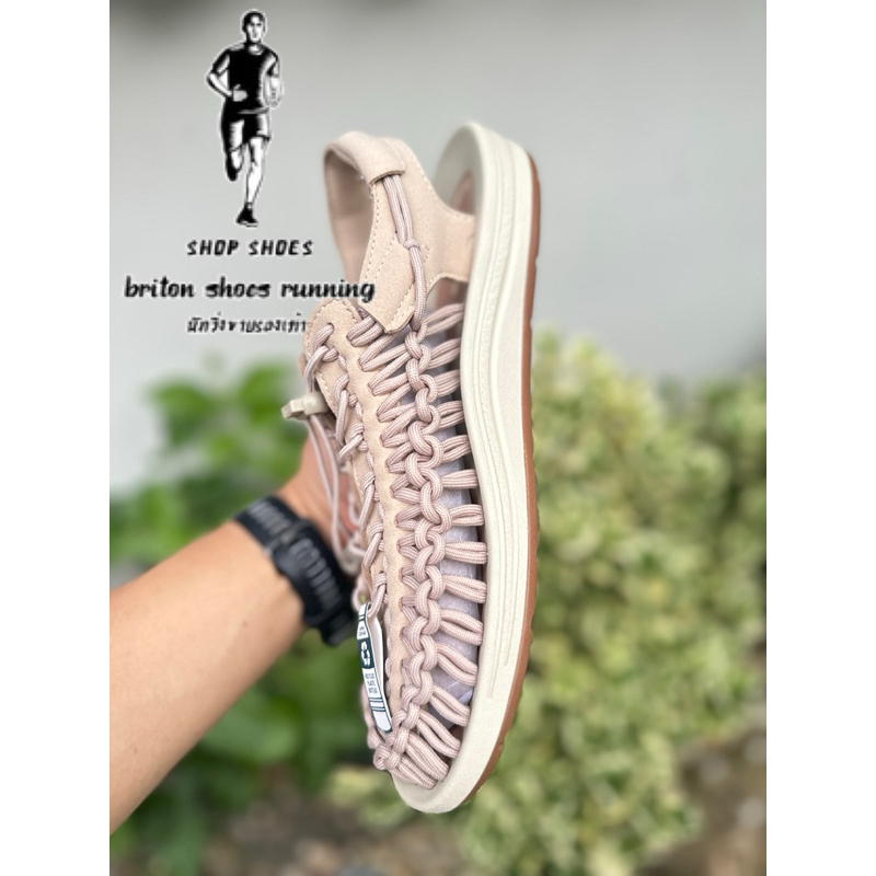 Sales🔥รองเท้าเชือกถักคีu  สีชมพูนู้ด ✨สินค้าถ่ายจากงานจริง💯%  พร้อมกล่อง📦