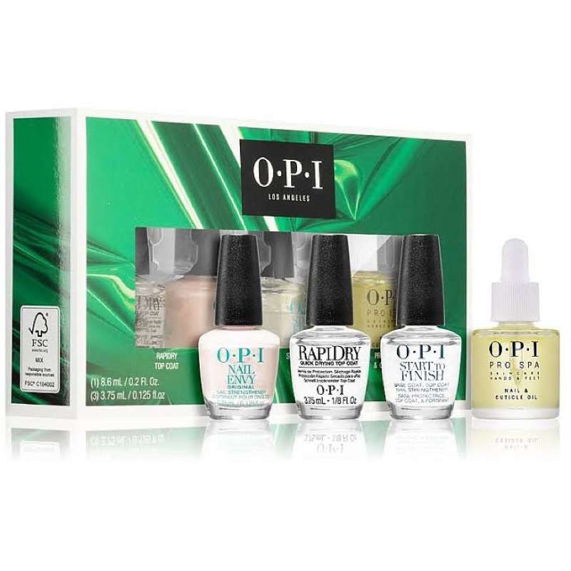 🛒พร้อมส่ง ของแท้🇺🇸 Opi Rapidry Top Coat Start to finish Nail Envy Bubble Bath 3.75 mL mini size