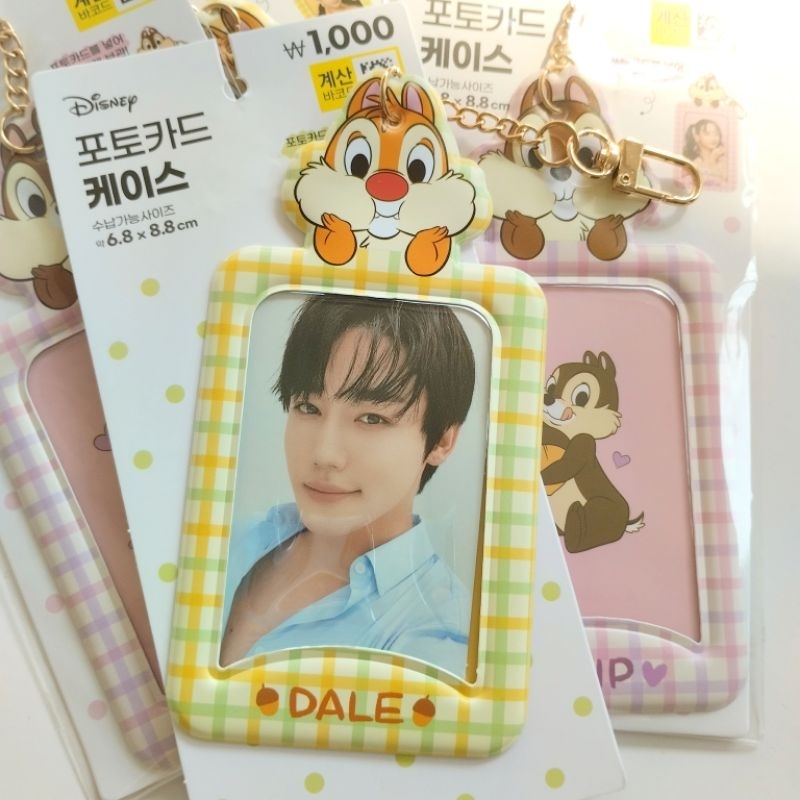 daisokorea - ชิพแอนด์เดล Chip 'n' Dale เฟรมการ์ด พวงกุญแจใส่การ์ด รูป บัตร ไดโซเกาหลี
