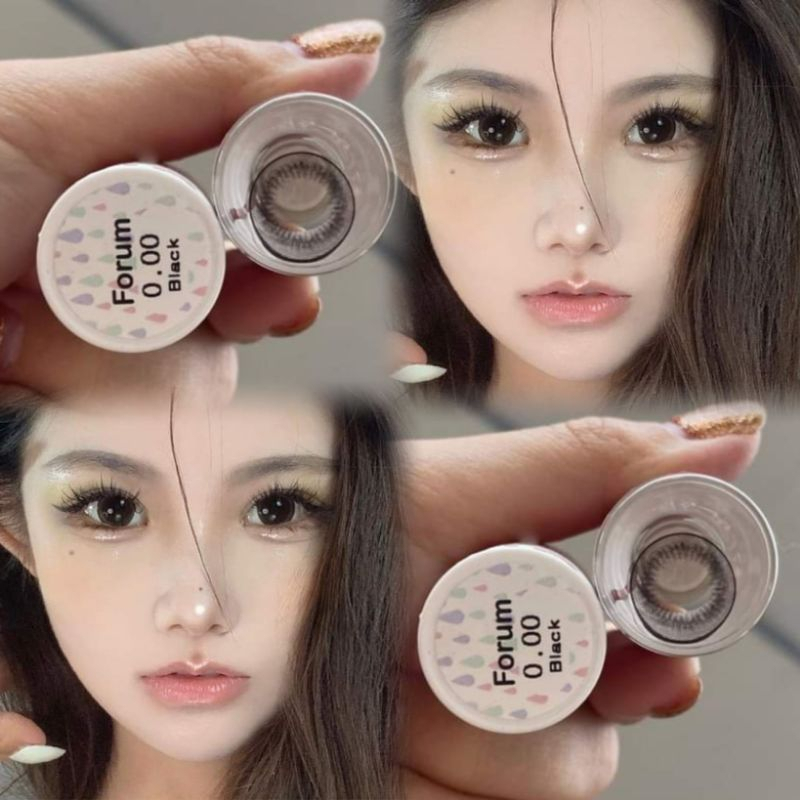 บิ๊กอายสีดำ คอนแทคเลนสีดำ ใส่แล้วตาโตสวยมากก เลนส์นิ่มใส่สบายตา