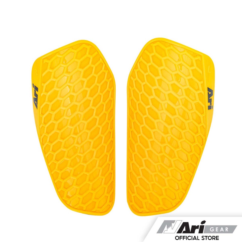 ARI HEXAGON SHIN GUARD - YELLOW/BLACK สนับแข้ง อาริ สีเหลือง