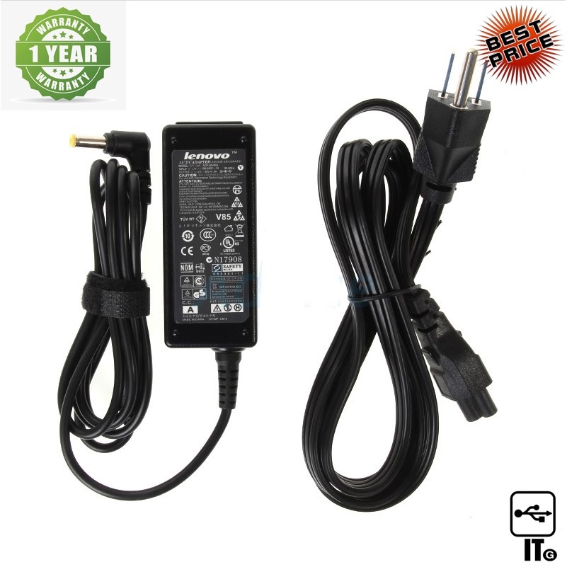 Adapter NB LENOVO (A, 5.5*2.5mm) 20V (40W) 2.0A POWERMAX ประกัน 1Y อะแดปเตอร์สำหรับแล็ปท็อป สายชาร์จ