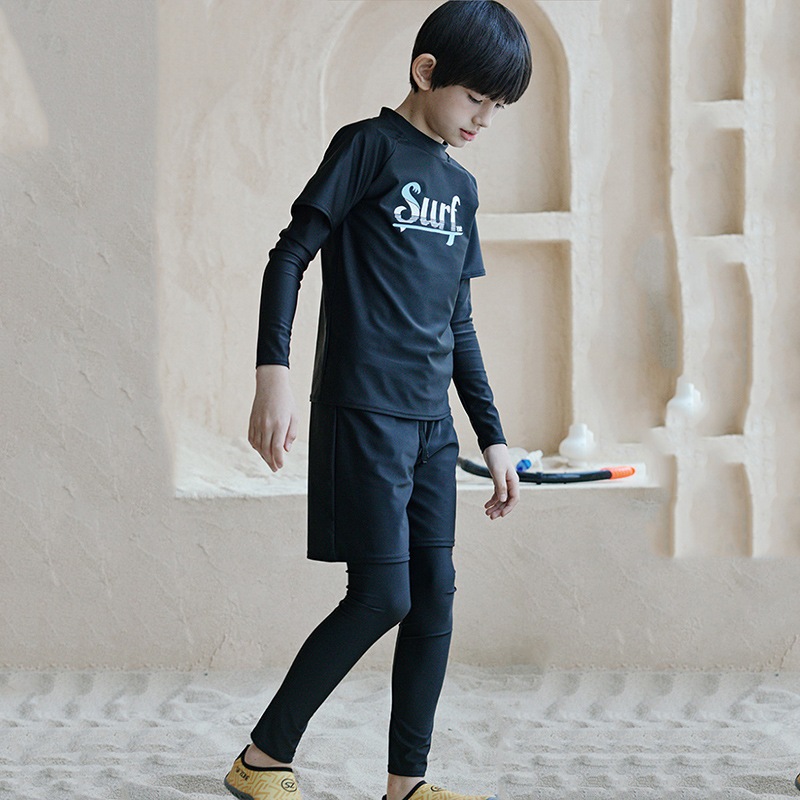 ส่งทันทีจากไทย 💥ชุดว่ายน้ำเด็กโตแขนยาว 4XL-7XL รหัส 226