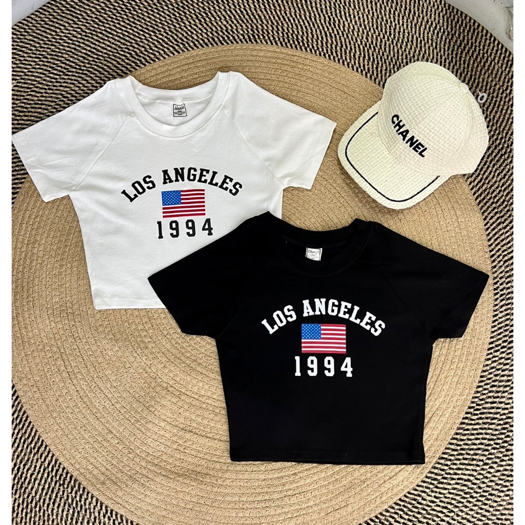 ใหม่ ส่งของทุกวัน สินค้าพร้อมส่ง เสื้อครอปแขนสั้น งานที่ลูกค้าตามหา Los usa