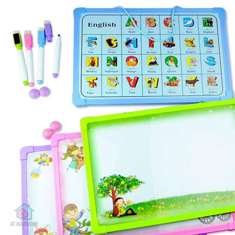 กระดานไวท์บอร์ด สำหรับสอนเด็ก วาดรูป พร้อมส่ง (6006-2)