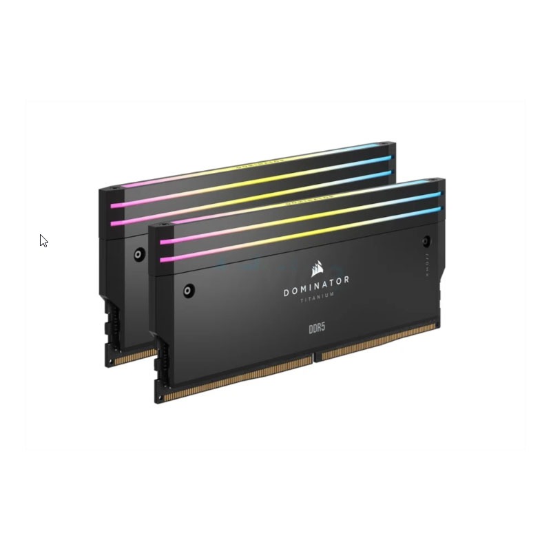 CORSAIR DOMINATOR  32GB (16GBx2) DDR5 6400MHz RAM (หน่วยความจำ) TITANIUM RGB DDR5 (INTEL XMP) (CMP32