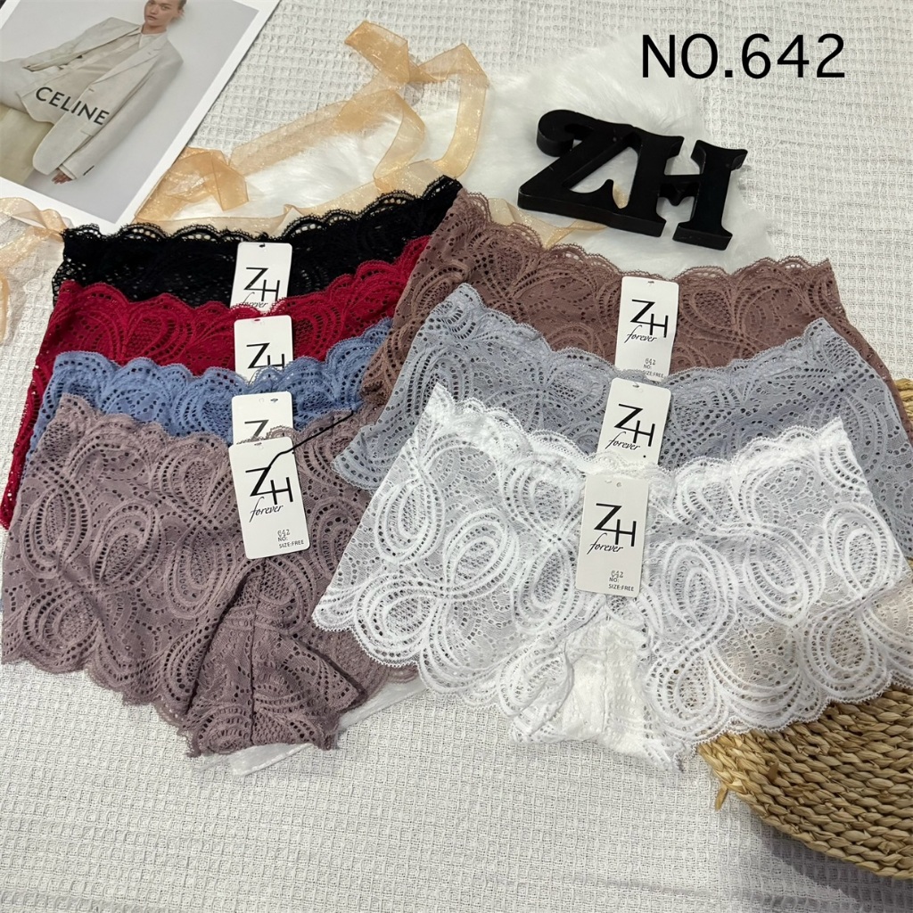 กางเกงชั้นในลูกไม้ กางเกงในขาสั้นเช็กซี่ZH.642