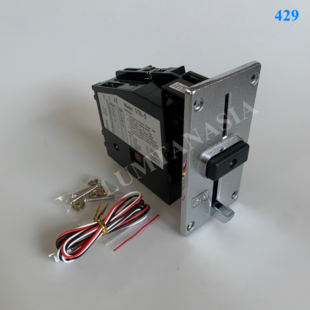 ตัวหยอดเหรียญ COIN Acceptor Model VN-5 สำหรับเครื่องซัก/อบผ้า(LTA00454)01082025