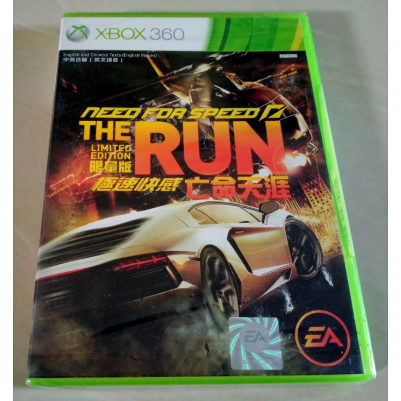 (มือหนึ่ง) แผ่นแท้ Xbox 360 Need for Speed The Run