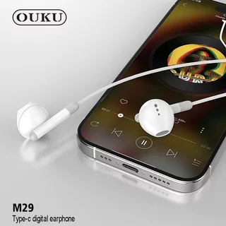 NEW!! OUKU M29 earphone หูฟังดิจิตอลแบบมีสายพร้อมไมโครโฟน หูฟัง​สำหรับ​แจ็ค​TypeC​ ใหม่ล่าสุด​ แท้100%
