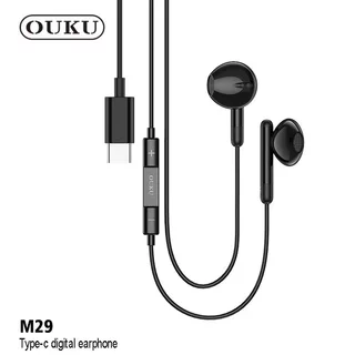 NEW!! OUKU M29 earphone หูฟังดิจิตอลแบบมีสายพร้อมไมโครโฟน หูฟัง​สำหรับ​แจ็ค​TypeC​ ใหม่ล่าสุด​ แท้100%