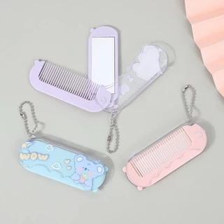 M019 หวีกระจกพกพา All in one ขนาดกะทัดรัด พกพาสะดวก พร้อมส่งจากไทย