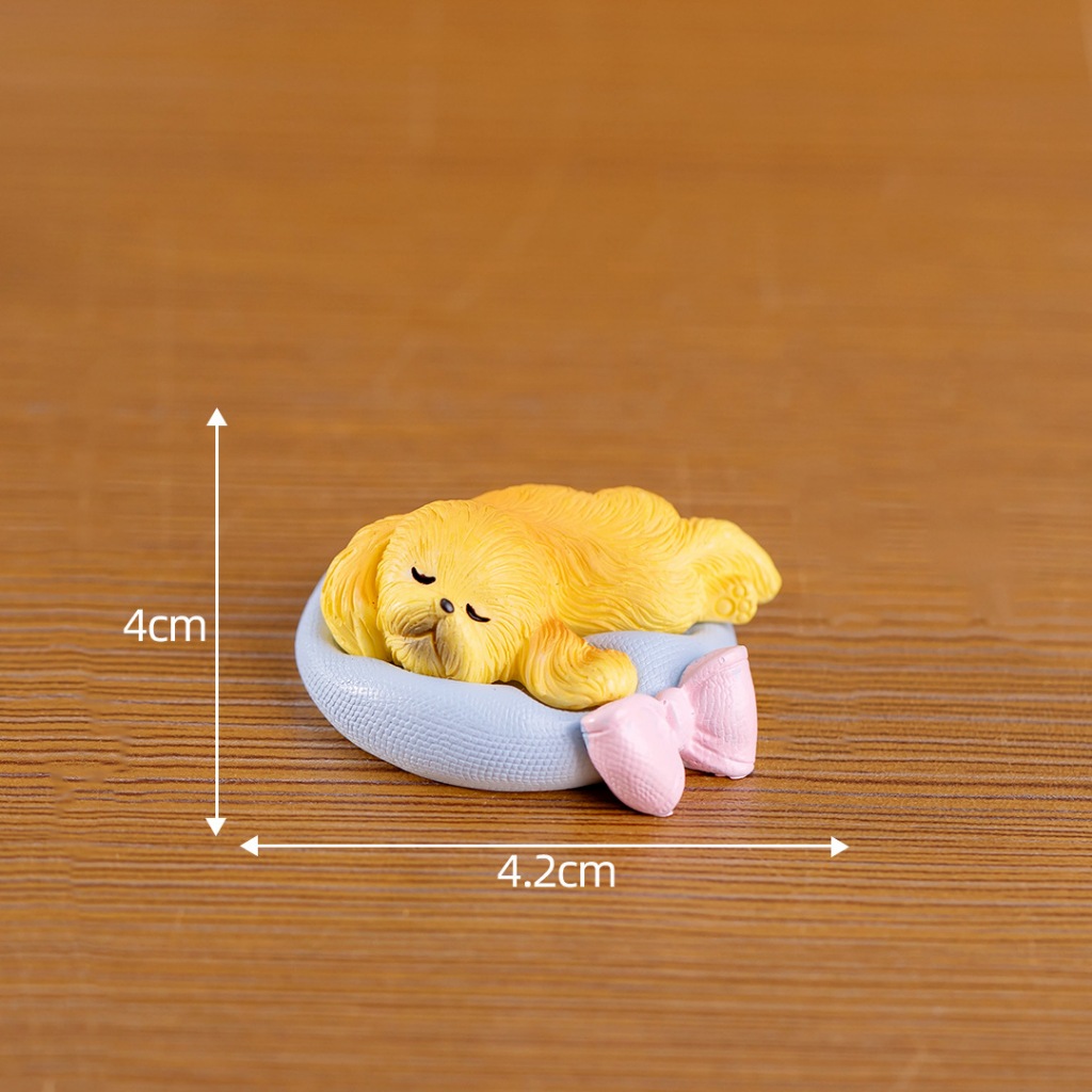 A025 ตุ๊กตาจิ๋ว ตุ๊กตุ่นจิ๋ว ตุ๊กตาสัตว์น้อย  แมว สุนัข หมู กระต่าย สำหรับตกแต่งสวนถาด แต่งสวนจิ๋ว  แต่งบ้าน แต่งเค้ก ขอ - รูปที่ 4