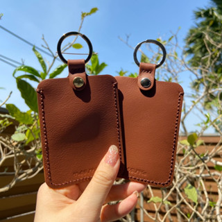 (หนังแท้) mosura - ซองใส่คีย์การ์ด ซองใส่บัตร พร้อมพวงกุญแจ …