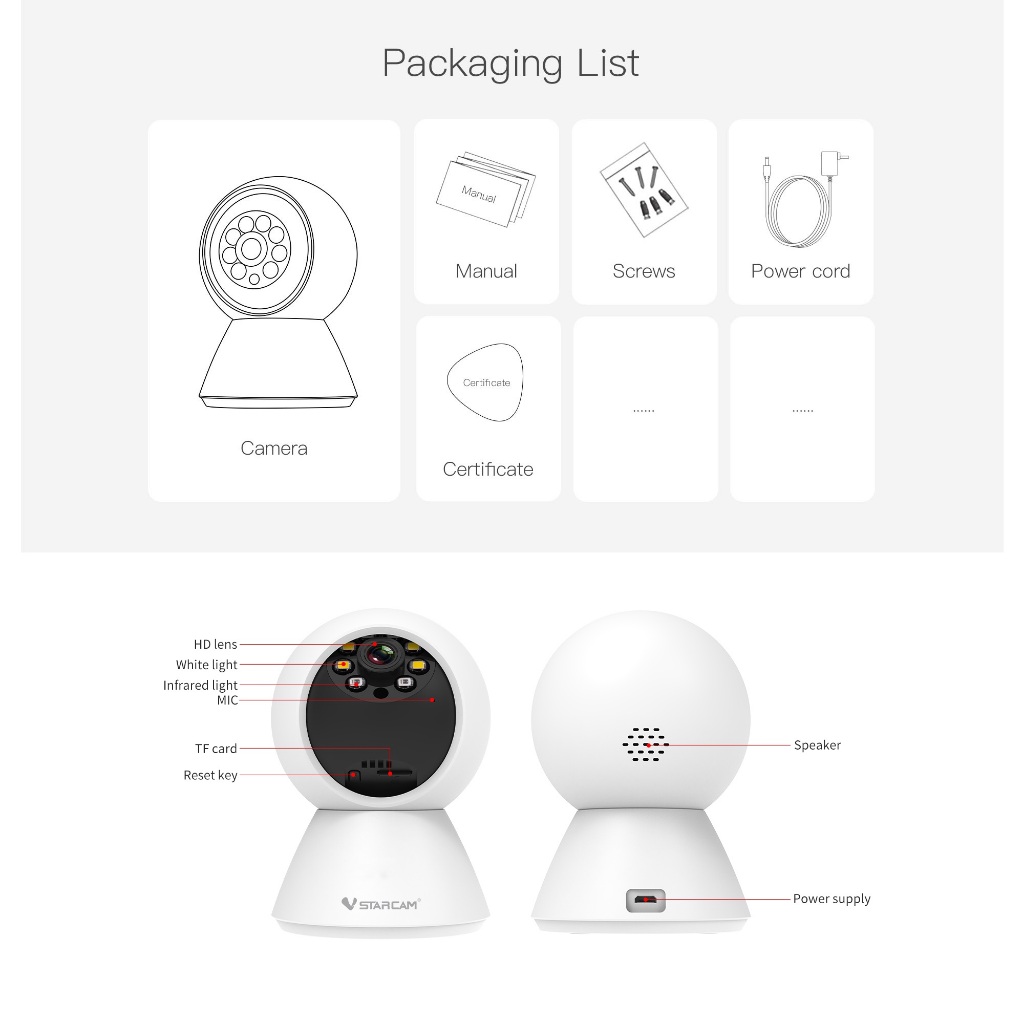 VSTARCAM C991 3MP / C994 5MP WiFi 5GHz SUPER HD 1296P iP Camera กล้องวงจรปิดไร้สาย กล้องวงจรปิดไวไฟ