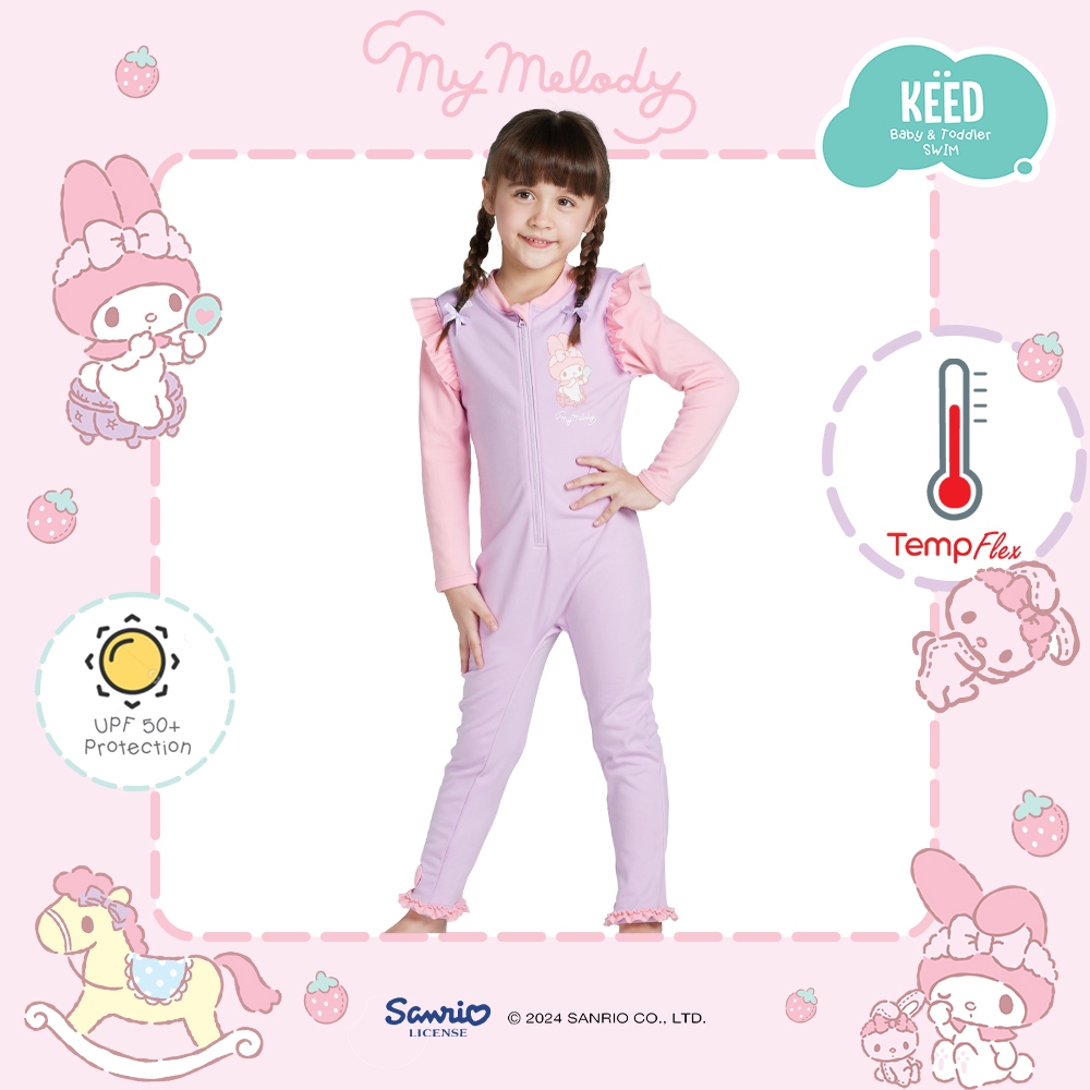 🩷KEED & My Melody🩷 : ชุดว่ายน้ำปรับอุณหภูมิ บอดี้สูท แขนยาว-ขายาว *104MM* - รูปที่ 6